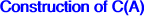 Construction of C(A)